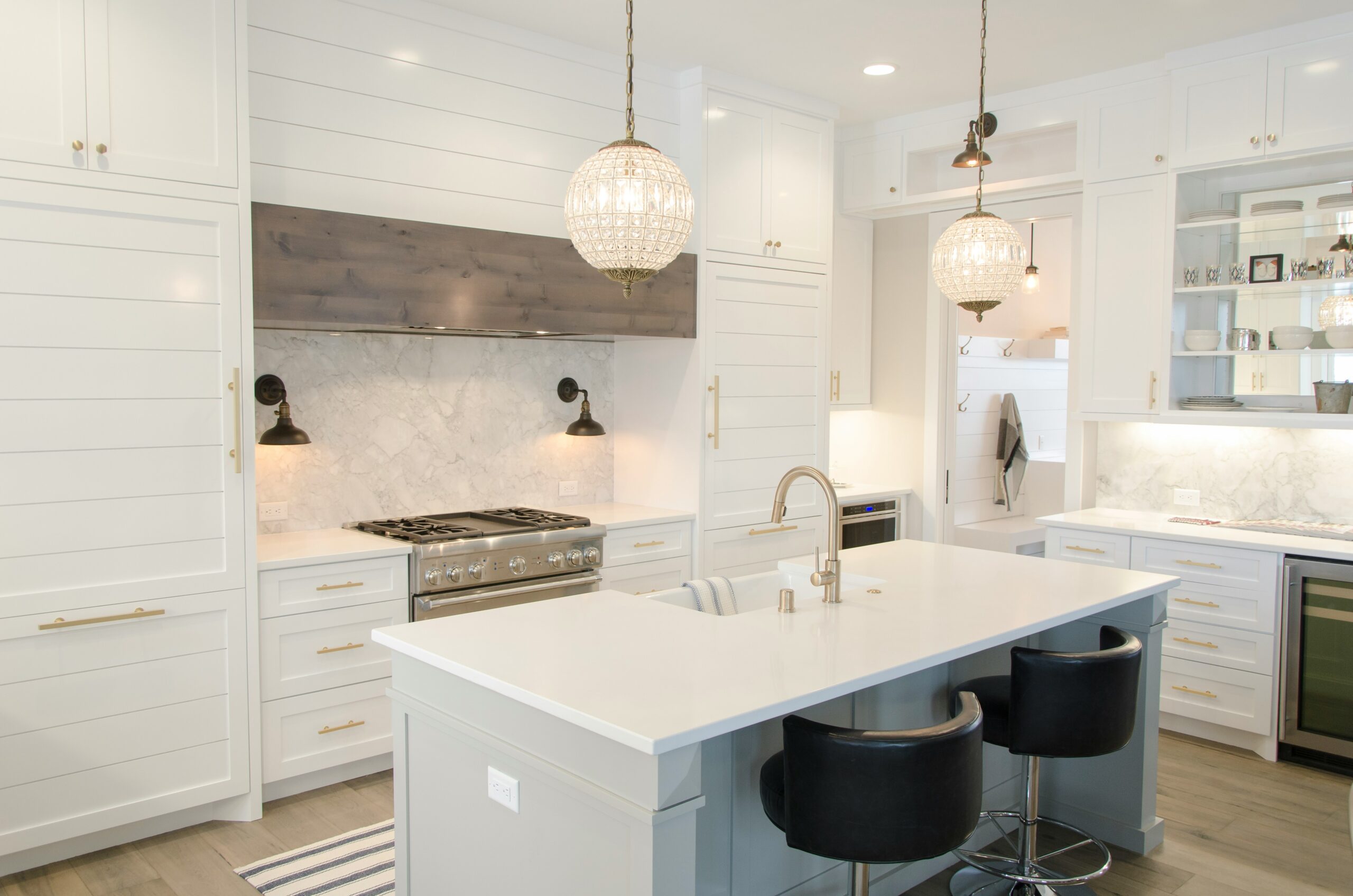 Completed kitchen remodeling project